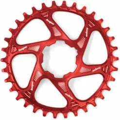 Plateau Mono HOPE SPIDERLESS RETAINER RING 12V SHIMANO Direct Mount Rouge