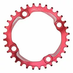 Plateau Mono FUNN SOLO NARROW WIDE 10/11V 4 Trous 104 Mm Rouge -Pas Cher Pédaliers Magasin 600x600 111216 pb139104fgrhjtyk main 1