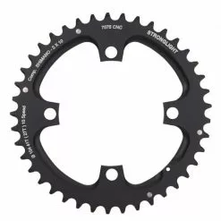 Plateau Extérieur STRONGLIGHT ALU 7075 10V Double 4 Trous 104 Mm