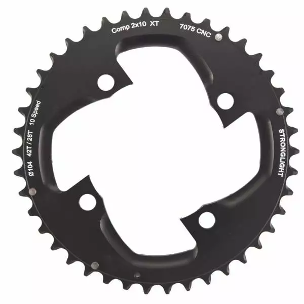 Plateau Extérieur STRONGLIGHT SHIMANO XT M785 10V 4 Trous 104 Mm 5 Plateau Extérieur STRONGLIGHT SHIMANO XT M785 10V 4 Trous 104 Mm – Image 3