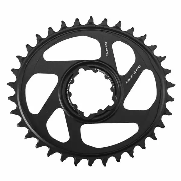 Plateau Mono SRAM EAGLE X-SYNC2 OVAL 12V Direct Mount Offset 6 Mm 6 Plateau Mono SRAM EAGLE X-SYNC2 OVAL 12V Direct Mount Offset 6 Mm – Image 4