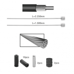 Kit De Câbles Et Gaines De Dérailleur ELVEDES 17 Kit De Câbles Et Gaines De Dérailleur ELVEDES -Pas Cher Pédaliers Magasin 600x600 163249 15560952242965 1