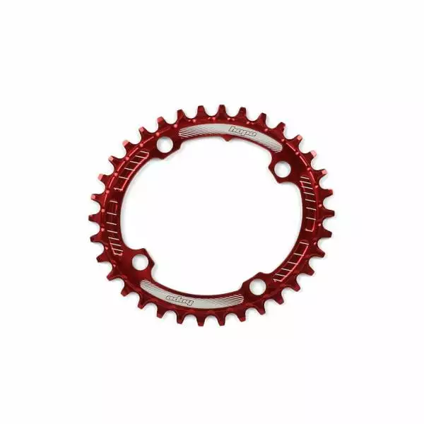 Plateau Mono HOPE NARROW WIDE OVAL 10/11/12V 4 Trous 104 Mm Rouge 6 Plateau Mono HOPE NARROW WIDE OVAL 10/11/12V 4 Trous 104 Mm Rouge – Image 4