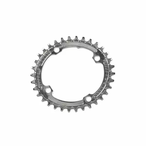 Plateau Mono HOPE NARROW WIDE OVAL 10/11/12V 4 Trous 104 Mm Argent 5 Plateau Mono HOPE NARROW WIDE OVAL 10/11/12V 4 Trous 104 Mm Argent – Image 3