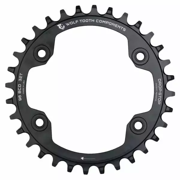 Wolf-tooth Plateau WOLF TOOTH 96 BCD 11V Shimano XTR M9000/M9020 4 Trous 96mm Noir 5 Wolf-tooth Plateau WOLF TOOTH 96 BCD 11V Shimano XTR M9000/M9020 4 Trous 96mm Noir – Image 3