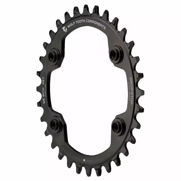 Wolf-tooth Plateau WOLF TOOTH 96 BCD 11V Shimano XTR M9000/M9020 4 Trous 96mm Noir 6 Wolf-tooth Plateau WOLF TOOTH 96 BCD 11V Shimano XTR M9000/M9020 4 Trous 96mm Noir – Image 4