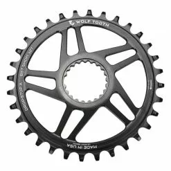 Wolf-tooth Plateau Mono WOLF TOOTH BOOST 9/10/11/12V Shimano Direct Mount Offset 3mm Noir