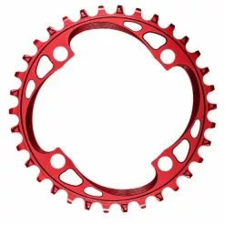 Plateau Mono ABSOLUTEBLACK 104BCD 9/10/11/12V 4 Trous 104mm Rouge -Pas Cher Pédaliers Magasin 600x600 259805 16251328641974 1