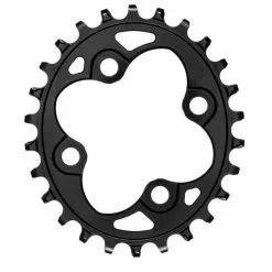 Plateau Mono ABSOLUTEBLACK OVAL 104BCD 9/10/11/12V 4 Trous Noir