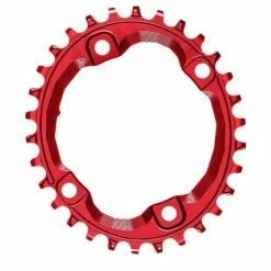 Plateau Mono ABSOLUTEBLACK OVAL 96BCD XT M8000/MT700 9/10/11/12V 4 Trous 96mm Rouge