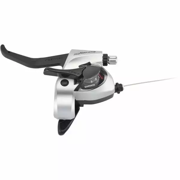 Levier De Frein Et Commande De Vitesses V-Brake Gauche SHIMANO TOURNEY TX ST-TX800 Triple Argent 5 Levier De Frein Et Commande De Vitesses V-Brake Gauche SHIMANO TOURNEY TX ST-TX800 Triple Argent – Image 3