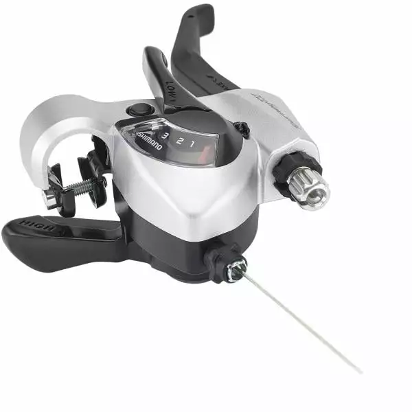 Levier De Frein Et Commande De Vitesses V-Brake Gauche SHIMANO TOURNEY TX ST-TX800 Triple Argent 6 Levier De Frein Et Commande De Vitesses V-Brake Gauche SHIMANO TOURNEY TX ST-TX800 Triple Argent – Image 4