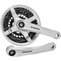 Pédalier 6/7/8V SHIMANO FC-TY501 42/34/24 Argent