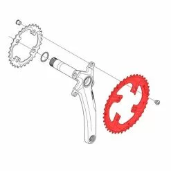 Plateau Extérieur SHIMANO XTR M985 10V 4 Trous 88 Mm -Pas Cher Pédaliers Magasin 600x600 72654 14889830943973 1