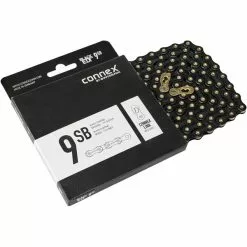 Chaîne 9 V WIPPERMANN CONNEX 9SB Noir/Or 10 Chaîne 9 V WIPPERMANN CONNEX 9SB Noir/Or -Pas Cher Pédaliers Magasin 641046 015B600x6005D